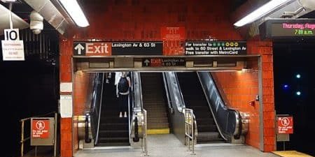 Ten escalators at the Lexington Avenue-63rd Street station will be replaced; photo by Tdorante10 for Wikimedia Commons.