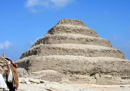 The Pyramid of Djoser; photo by Charles J. Sharp via Wikipedia