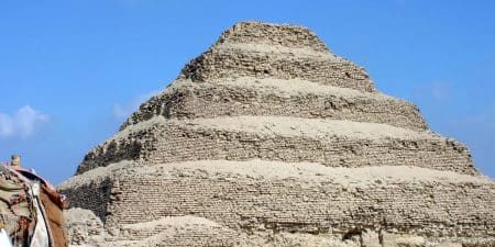 The Pyramid of Djoser; photo by Charles J. Sharp via Wikipedia