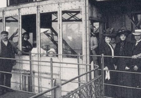 Old Eiffel Tower elevator shaft; image courtesy of La Tour Eiffel