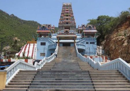 Elevator Work Begins at Temple in Southern India