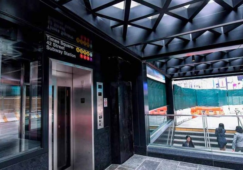 Elevator by Mid-American for New Times Square Subway Entrance