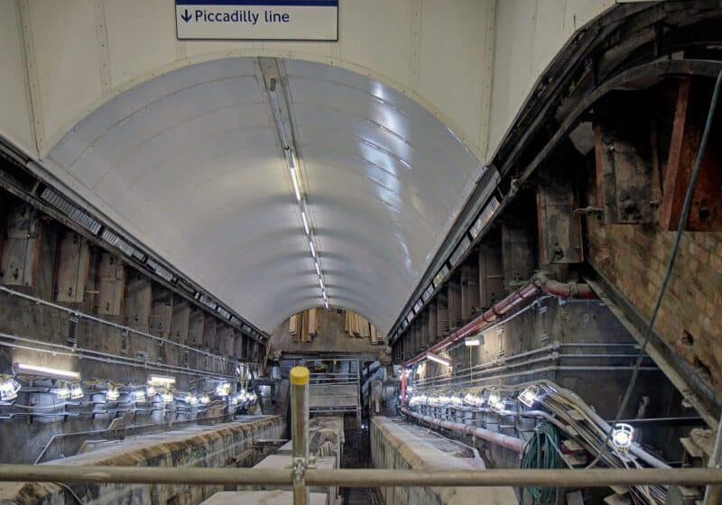 Escalator Replacement Underway at London Tube Station