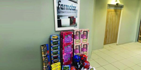 Collecting toys for needy children was among Fermator holiday activities worldwide; image courtesy of Fermator. 