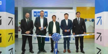 FIRST KONE ACADEMY OPENS IN THE PHILIPPINES (l-r) Bo Lundqvist, president, Nordic Chamber of Commerce of the Philippines; Petteri Kyrklund, managing director, Philippines, KONE; Engr. Armando T. Comandao, City Planning and Development coordinator, City Green Building officer and City Zoning administrator, City of Mandaluyong; Edward Loy, managing director, Southeast Asia, KONE; and Ar. Abelardo M. Tolentino, Jr., founder, president and CEO, Aidea Inc.; image via the Manila Bulletin