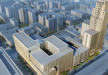 FIVE OTIS ELEVATORS FOR HISTORIC SAN FRANCISCO BUILDING 100 McAllister Avenue; image courtesy of Plant Construction