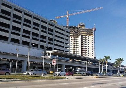 The Dadeland North Metrorail Station parking garage; image courtesy of Miami Today