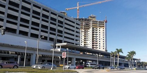 The Dadeland North Metrorail Station parking garage; image courtesy of Miami Today