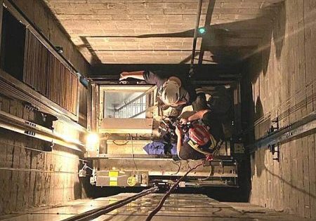 Firefighters Use Rope Rescue in NJ Elevator Entrapment