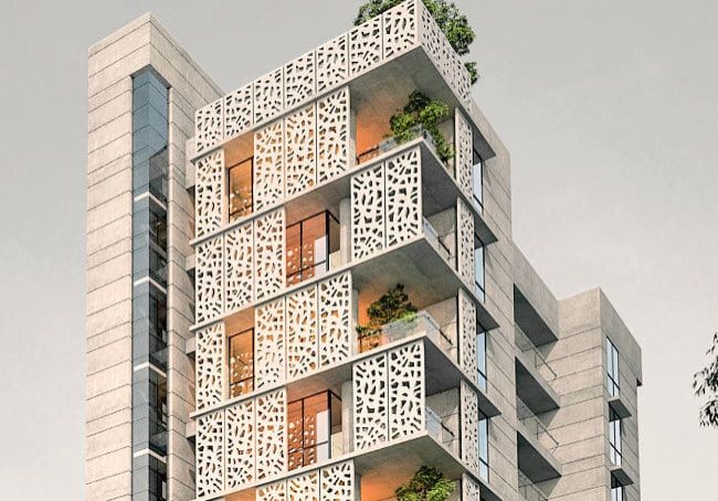 Giant Lifts for Upscale Apartment Tower in Dhaka