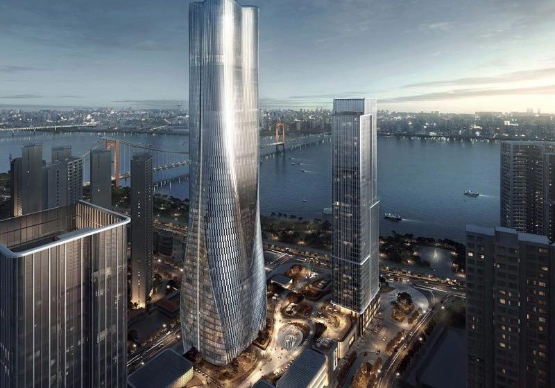 Ground Breaks On Wuhan, China, Landmark Tower