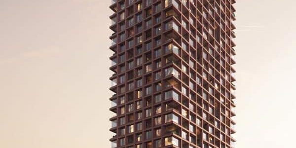 Gruppe in der Schweiz stellt höchstes Holzgebäude vor