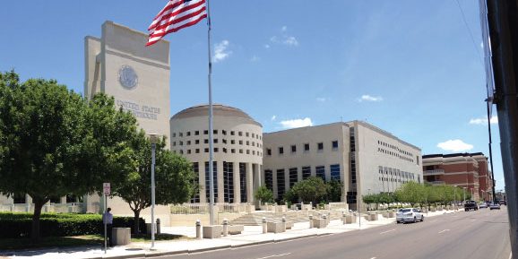 ERS modernized two hydraulic elevators used by U.S. marshals to transport prisoners at the George P. Kazen Federal Building and Courthouse in Laredo, Texas; image courtesy of Brasfield & Gorrie. 