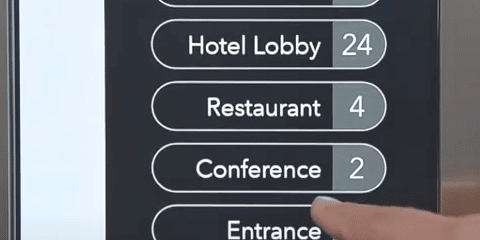 Hitachi Develops Touchless Operating Panel for Elevators