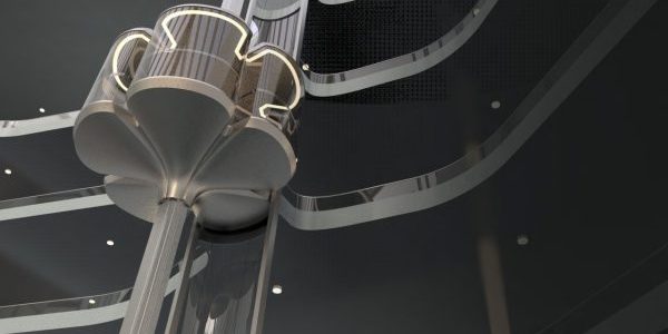Elevator design submitted by a top-prize winner from Malaysia; image courtesy of Hyundai Elevator