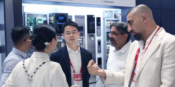 The booth saw strong footfall and was the setting for numerous engaging and insightful conversations; image courtesy of Inovance.