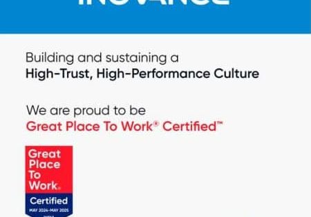 INOVANCE TECHNOLOGY INDIA AGAIN A “GREAT PLACE TO WORK”