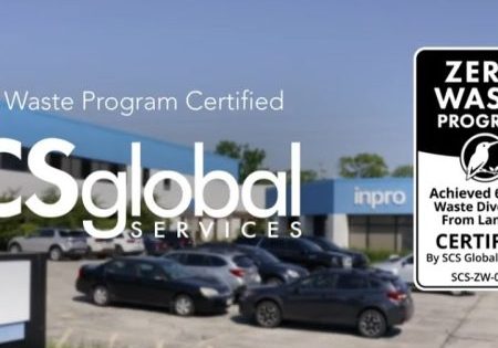 INPRO EARNS ZERO-WASTE CERTIFICATION FROM SCS GLOBAL SERVICES