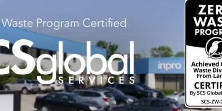 INPRO EARNS ZERO-WASTE CERTIFICATION FROM SCS GLOBAL SERVICES