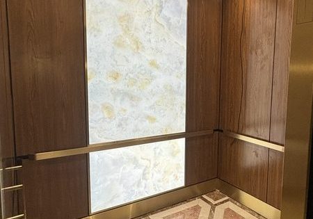 Panel for Lumigraf’s long-standing partner Retro Elevator