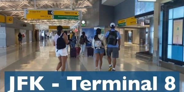 The incident occurred in JFK’s Terminal 8; image courtesy of MarAviation via YouTube. 