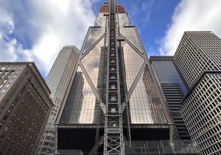 270 Park Avenue gets closer to its final form; photo by Michael Young for New York YIMBY.