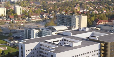 Region Västmanland's new emergency hospital; image courtesy of KONE