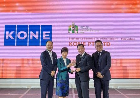 KONE Singapore Recognized for Sustainability Leadership