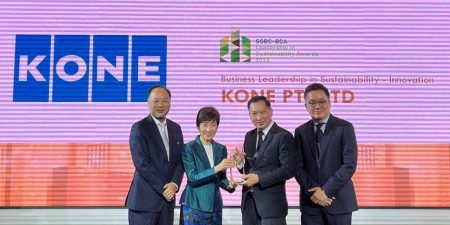 KONE Singapore Recognized for Sustainability Leadership