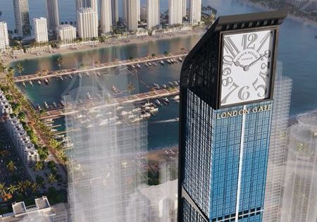 The 106-story Franck Muller Aeternitas Tower in Dubai Marina; image courtesy of KONE