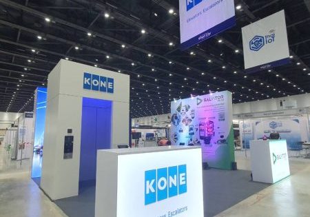 KONE booth at the Thailand Smart City Expo 2022; image via The Bangkok Post