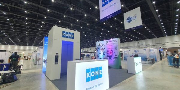 KONE booth at the Thailand Smart City Expo 2022; image via The Bangkok Post 

