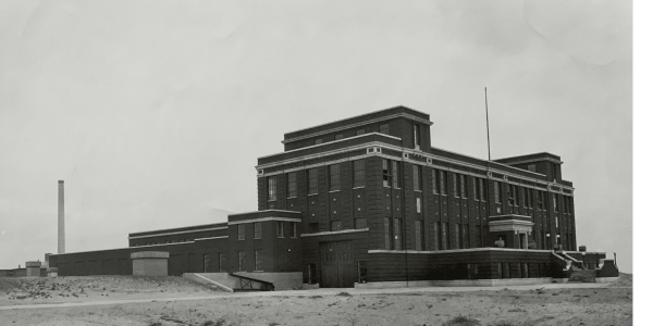 The water plant was built in the 1920s; image courtesy of City of Waukegan.