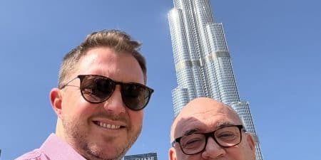 (l-r) LECS UAE Director Lee Dean and CEO Dave Cooper; image courtesy of LECS UAE