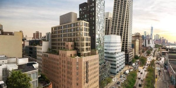 Growing to 16 stories, the building is not far from Bjarke Ingels Group's One High Line; image courtesy of COOKFOX.
