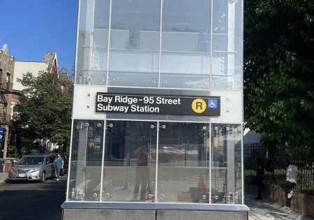 One of the new elevators; image courtesy of MTA