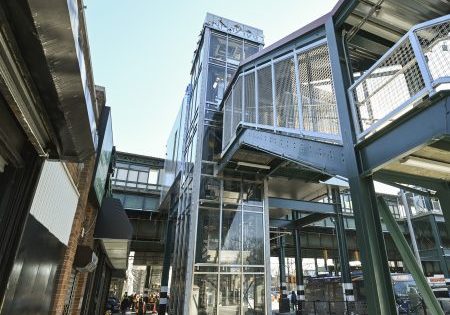 One of the new elevators at the Woodhaven Boulevard station; image courtesy of MTA