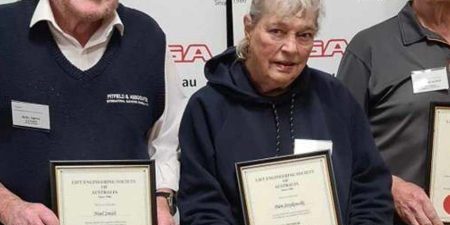 Members of Australia's LESA Presented With Life Membership Certificates
