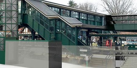 The new elevator facility at Hartsdale Train Station; image courtesy of Metro-North