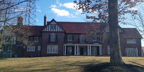 The 1912 Bernards Town Hall and former Astor estate; image courtesy of Mr. Local History Project