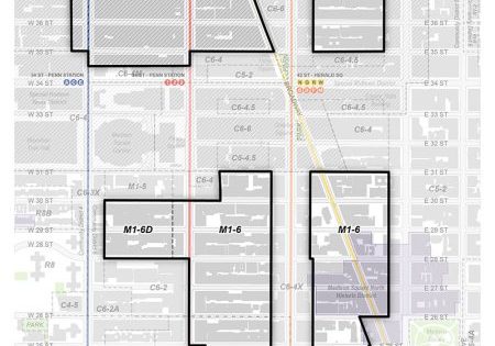 Midtown South Neighborhood Action Plan study area; image courtesy of NYC Planning