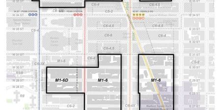 Midtown South Neighborhood Action Plan study area; image courtesy of NYC Planning