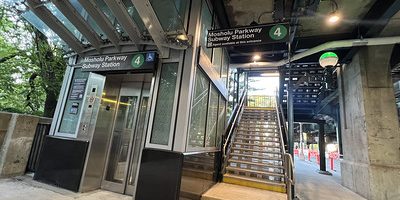 NYC MTA OPENS TWO ELEVATORS AT BRONX SUBWAY STATION One of the new units; image courtesy of MTA