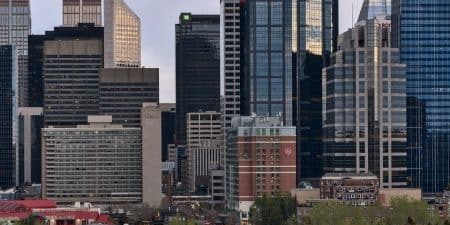 Calgary, Canada, is among cities seeing success with office-to-residential conversion programs; photo by mherfurt for Pixabay. 