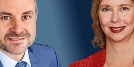 (l-r) Enrique Miñarro Viseras and Tracy Embree
