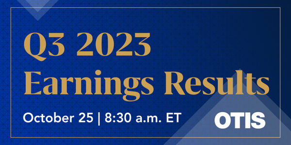 OTIS HOSTING CALL FOR THIRD-QUARTER RESULTS