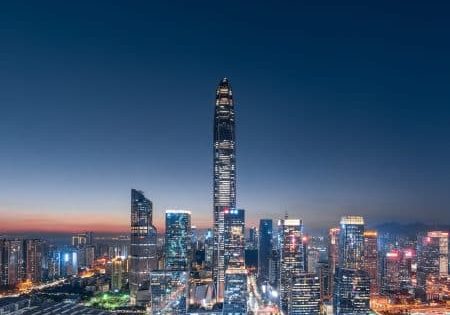 The Shenzhen skyline; image provided by Otis