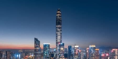 The Shenzhen skyline; image provided by Otis