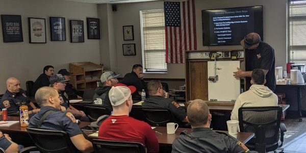 Training included both classroom and hands-on instruction; image courtesy of Logan-Rogersville Fire Protection District.