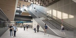 One of New Zealand's Longest Escalators Part of New CRL Station